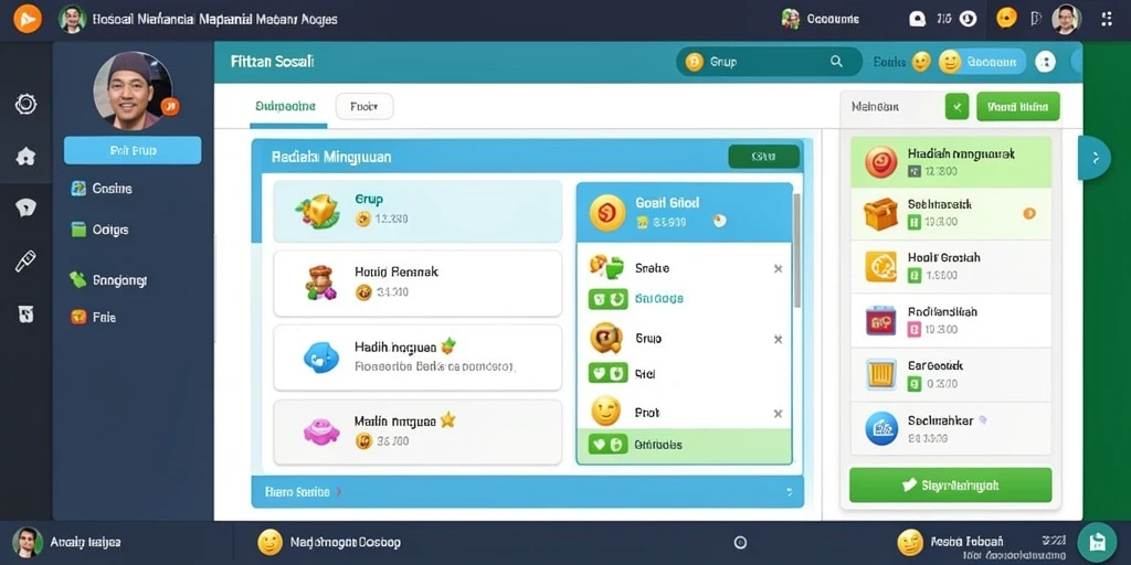 Fitur interaksi sosial yang menyenangkan dengan pemain lain.