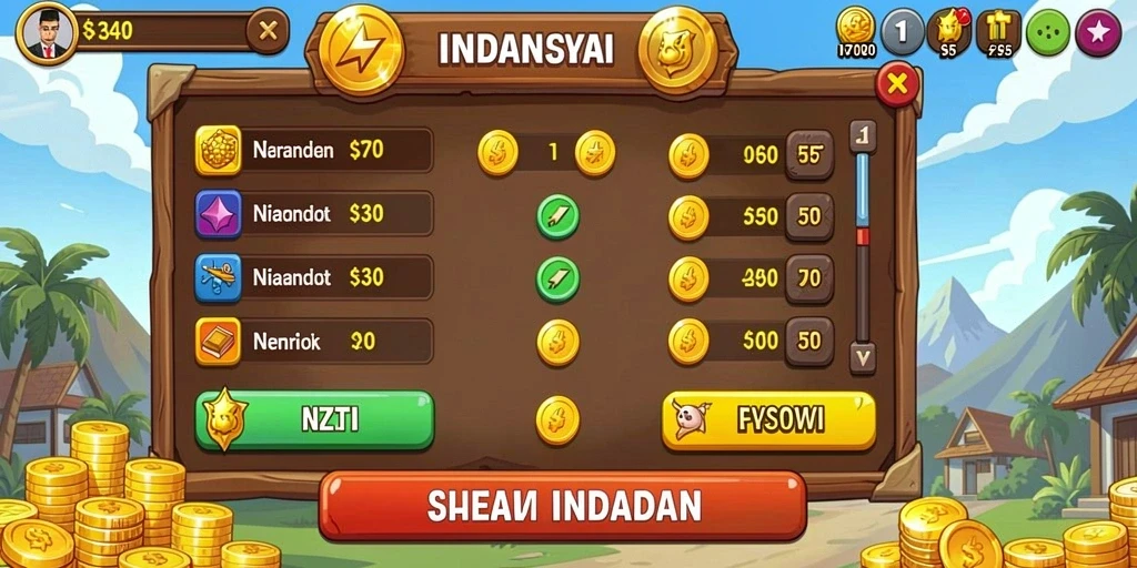 Screenshot 3: Tampilan menu kustomisasi karakter.