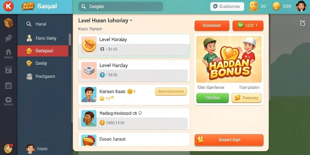 Antarmuka yang user-friendly membuat permainan lebih mudah.