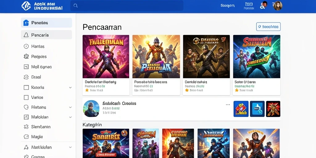 Screenshot memperlihatkan sistem peningkatan karakter yang menarik.